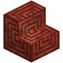 Chiseled Red Rock Brick Stairs