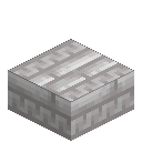 Chiseled White Dacite Brick Slab