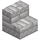 Chiseled White Dacite Brick Stairs
