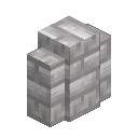 Chiseled White Dacite Brick Wall