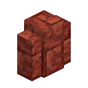Cracked Red Rock Brick Wall