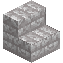 Cracked White Dacite Brick Stairs