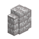 Cracked White Dacite Brick Wall