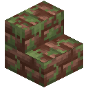 Mossy Dacite Brick Stairs