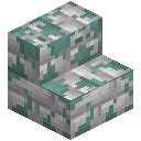 Mossy White Dacite Brick Stairs