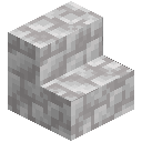 White Dacite Cobblestone Stairs