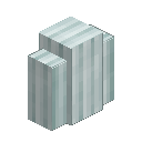 Chiseled Azure Seastone Pillar Wall