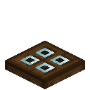 Classic Windowed Dark Oak Trapdoor