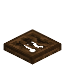 Distorted Dark Oak Trapdoor