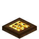 Golden Barred Dark Oak Trapdoor