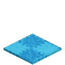 Patched Light Blue Carpet
