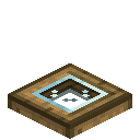 Windowed Oak Trapdoor