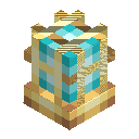 Blue Brass Cage Lamp