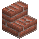 Long Red Brick Stairs