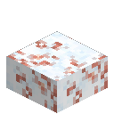 Heavy Snowy Red Moss Slab
