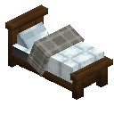 Dark Oak Fancy Bed