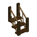Rope Dark Oak Bridge Stair