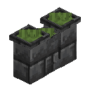 Deepslate Brick Grass Topped Wall