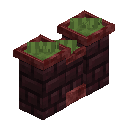 Nether Brick Grass Topped Wall