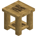 Stripped Oak End Table