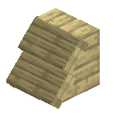 Birch Planks Steep Base Roof