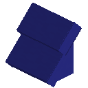 Blue Concrete Steep Top Roof