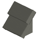 Light Gray Concrete Steep Top Roof