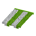 Lime Striped Awning