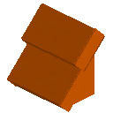 Orange Concrete Steep Top Roof