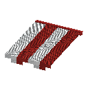 Red Striped Awning