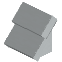 White Concrete Steep Top Roof