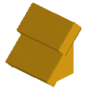Yellow Concrete Steep Top Roof