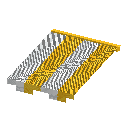 Yellow Striped Awning