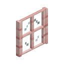Cherry Planks Four Pane Window
