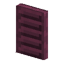 Crimson Louvered Shutter