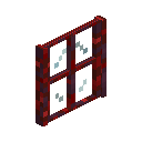 Crimson Stem Four Pane Window