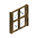 Oak Four Pane Window