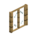 Rectangle Oak Planks Window