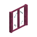 Rectangle Stripped Crimson Window