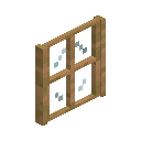 Stripped Jungle Four Pane Window