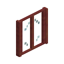 Rectangle Stripped Mangrove Window