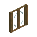 Rectangle Stripped Spruce Window