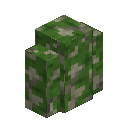 Mossy Cobbled Limestone Wall