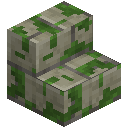 Mossy Limestone Brick Stairs