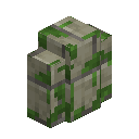 Mossy Limestone Brick Wall