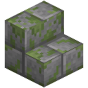 Mossy Stone Brick Stairs