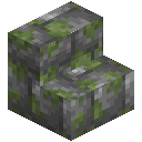 Mossy Cobblestone Brick Stairs