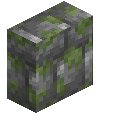 Mossy Cobblestone Brick Vertical Slab