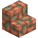 Raw Copper Brick Stairs