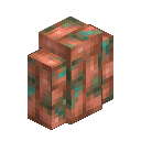 Raw Copper Brick Wall